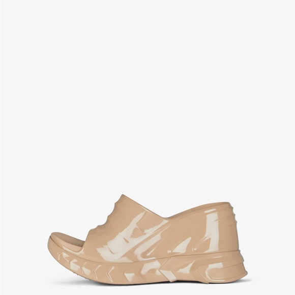 Givenchy Marshmallow wedge sandals Clay  in rubber size 38 - Picture 3 of 17